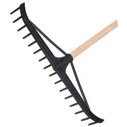 Hrable plastov� P na seno 16z 56cm s n�sadou