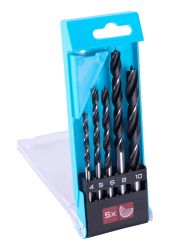 �pir�lov� vrt�ky do dreva, 4�10 mm, 5 ks