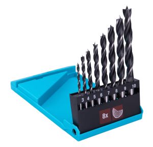 �pir�lov� vrt�ky do dreva, 3�10 mm, 8 ks