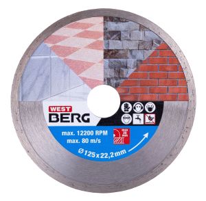 Diamantov� kot��, pln�, 125�1,9�22,2 mm