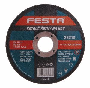 Rezn� kot��, 115�2�22,2 mm, rovn�