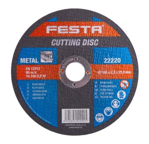 Rezn� kot��, 150�2,5�22,2 mm, rovn�