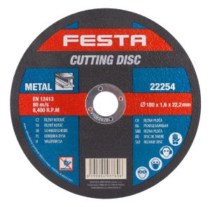 Rezn� kot��, 180�1,6�22,2 mm, rovn�