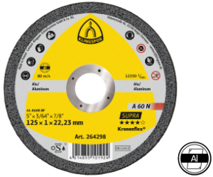 Rezn� kot�� A 60 N Supra, 125�1,0�22,23 mm, rovn�