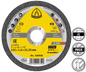 Rezn� kot�� A 346 Extra, 115�1,6�22,23 mm, rovn�