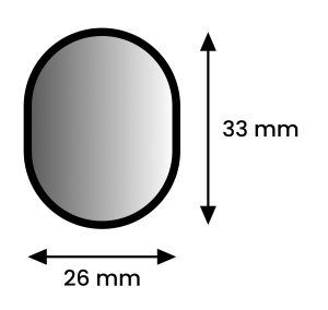 Prierez ergonomickej hlin�kovej n�sady.