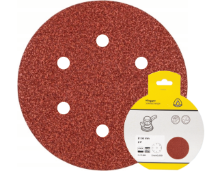 Brsny vsek na zips PS 18 EK, 150 mm, P40, dierovan D6, GLS3, 5 ks blister