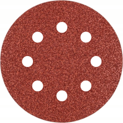 Brsny vsek na zips PS 18 EK, 125 mm, P40, dierovan D8, GLS5