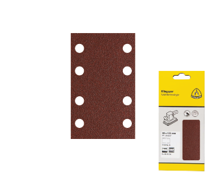 Brsny psik na zips PS 22 K, 80133 mm, P40, dierovan D8, GL18, 5 ks blister