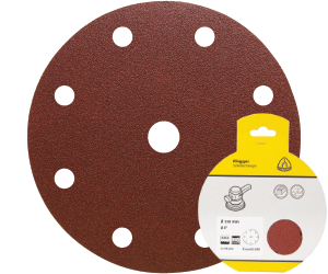 Brsny vsek na zips PS 22 K, 150 mm, P40, dierovan D8+1, GLS1, 5 ks blister