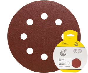 Brsny vsek na zips PS 22 K, 115 mm, P40, dierovan D8, GLS4, 5 ks blister