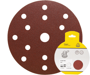 Brsny vsek na zips PS 22 K, 150 mm, P60, dierovan D8+6+1, GLS47, 5 ks blister