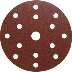 Brsny vsek na zips PS 22 K, 150 mm, P240, dierovan D8+6+1, GLS47