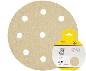 Brsny vsek na zips PS 33 CK, 125 mm, P60, dierovan D8+1, GLS27, 5 ks blister