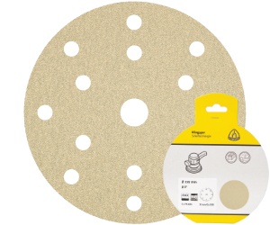 Brsny vsek na zips PS 33 BK, 150 mm, P240, dierovan D8+6+1, GLS47, 5 ks blister