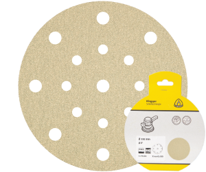 Brsny vsek na zips PS 33 CK, 150 mm, P60, dierovan D8+8+1, GLS51, 5 ks blister