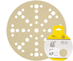 Brsny vsek na zips PS 33 CK, 150 mm, P60, dierovan, GLS74, 5 ks blister