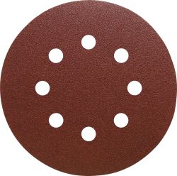 Brsny vsek na zips PS22K 125mm P320 dierovan D8 GLS5